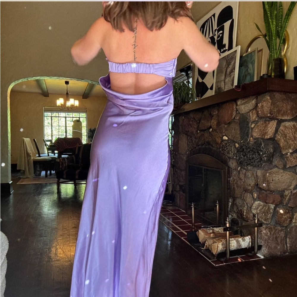 SOLD 
Elegant Lavender Maxi Dress